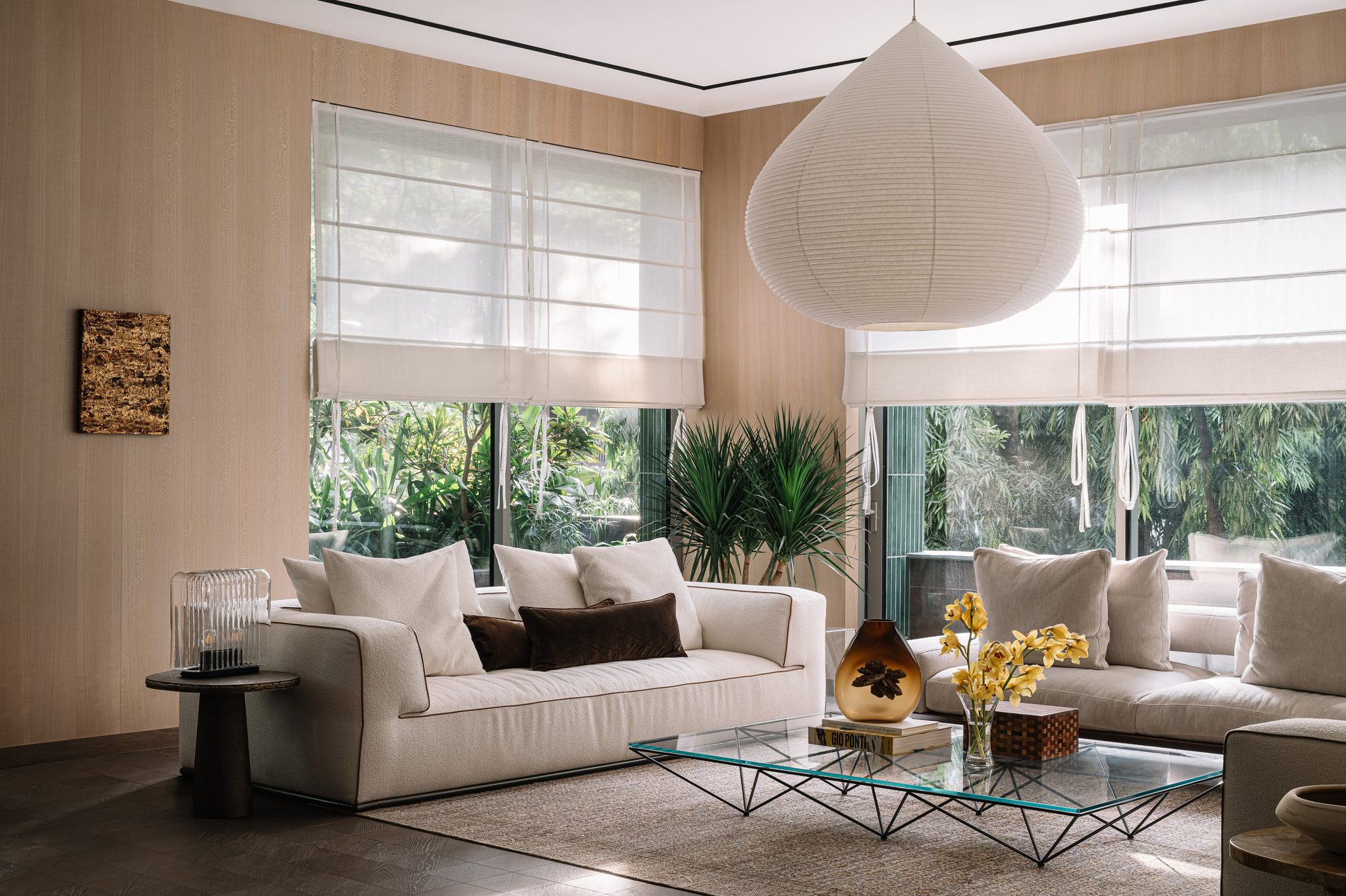 A living room detail from a project by Iram Sultan Design Studio